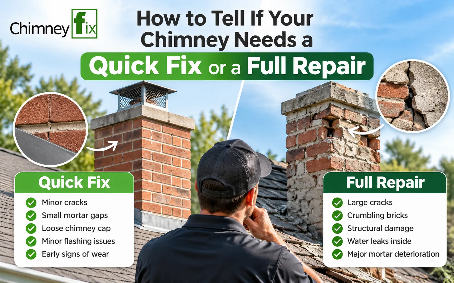 How to Tell If Your Chimney Needs a Quick Fix or a Full Repair