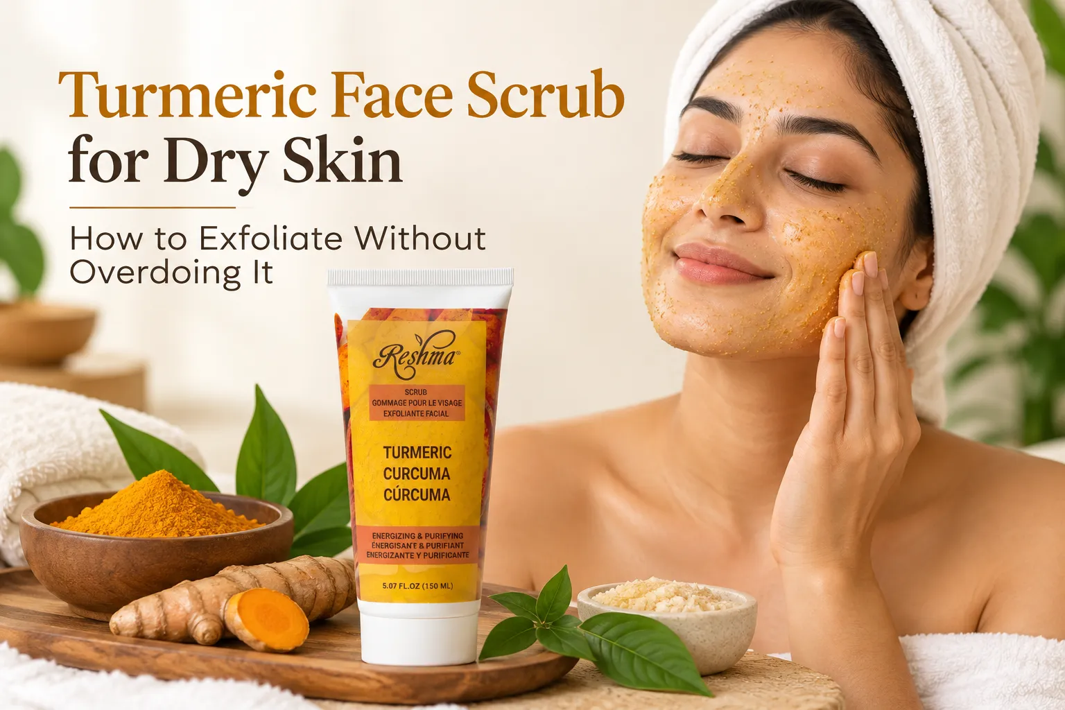 Turmeric Face Scrub for Dry Skin: How to Exfoliate Without Overdoing It