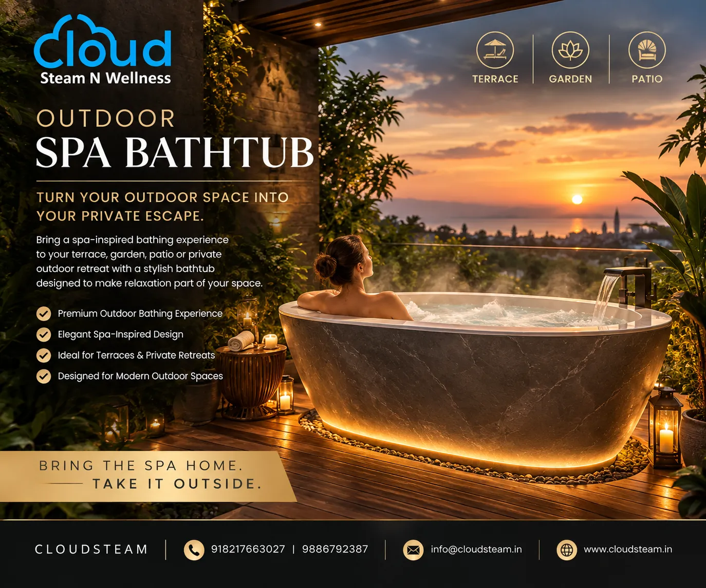 Which Bathtub Is Right for Your Bathroom or Outdoor Space?