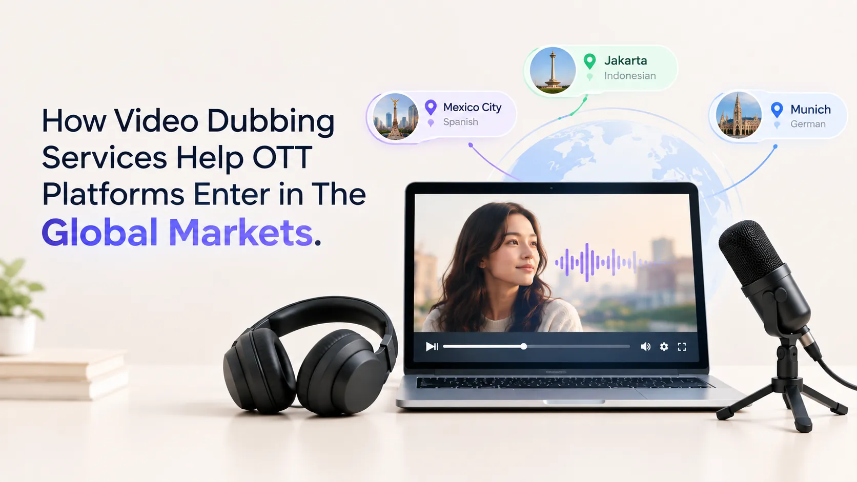 How Video Dubbing Services Help OTT Platforms Enter in The Global Markets