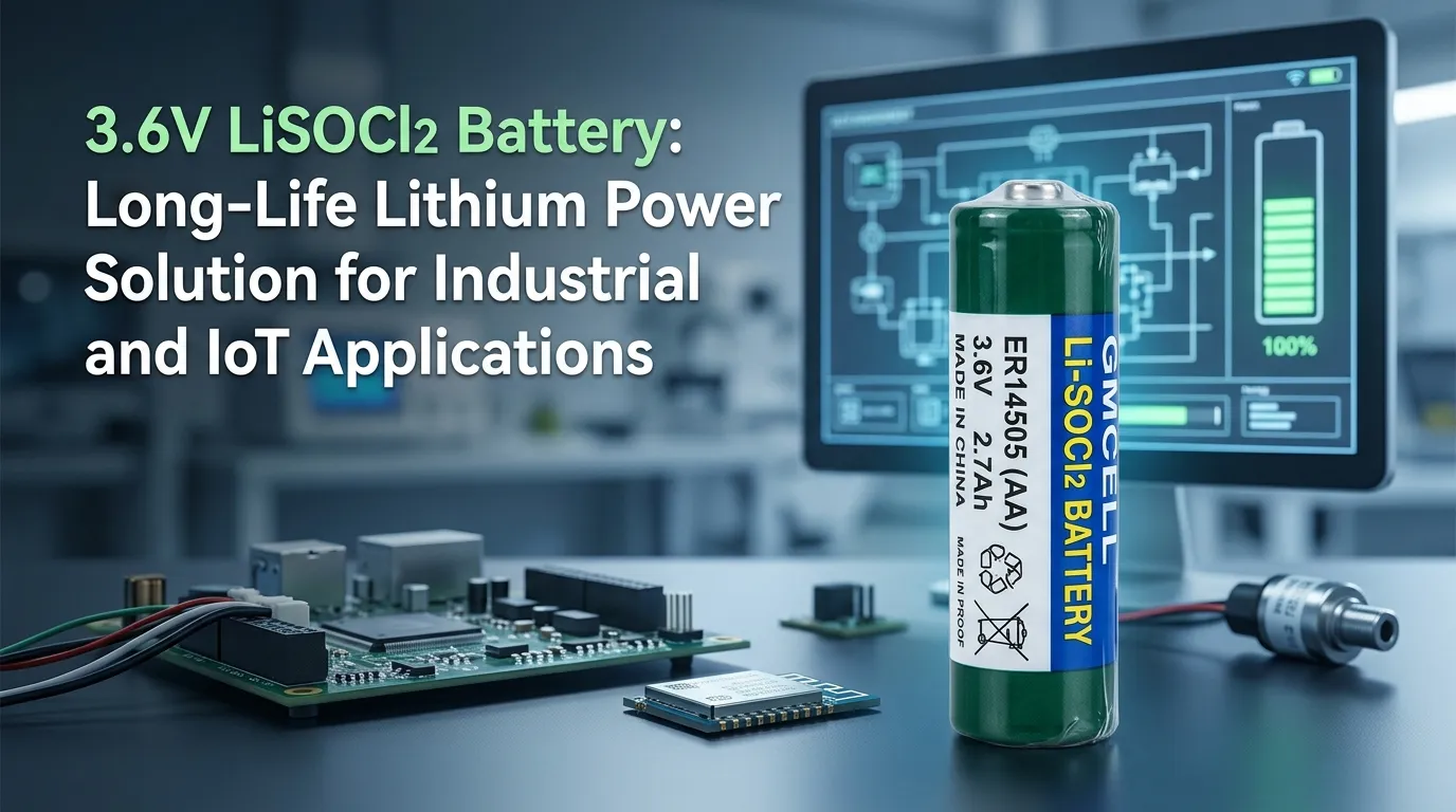 3.6V LiSOCl2 Battery: Long-Life Lithium Power Solution for Industrial and IoT Applications