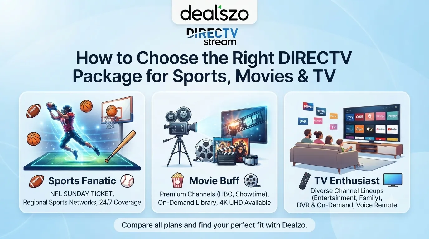How to Choose the Right DIRECTV Package for Sports, Movies & TV