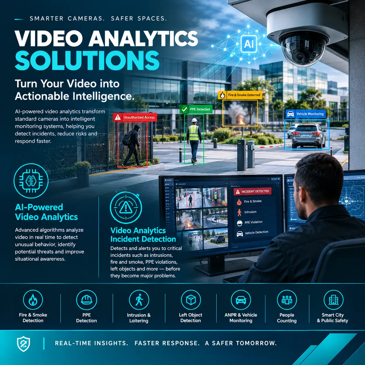 Video Analytics Solutions: Turn Your Cameras into Smart Security Tools