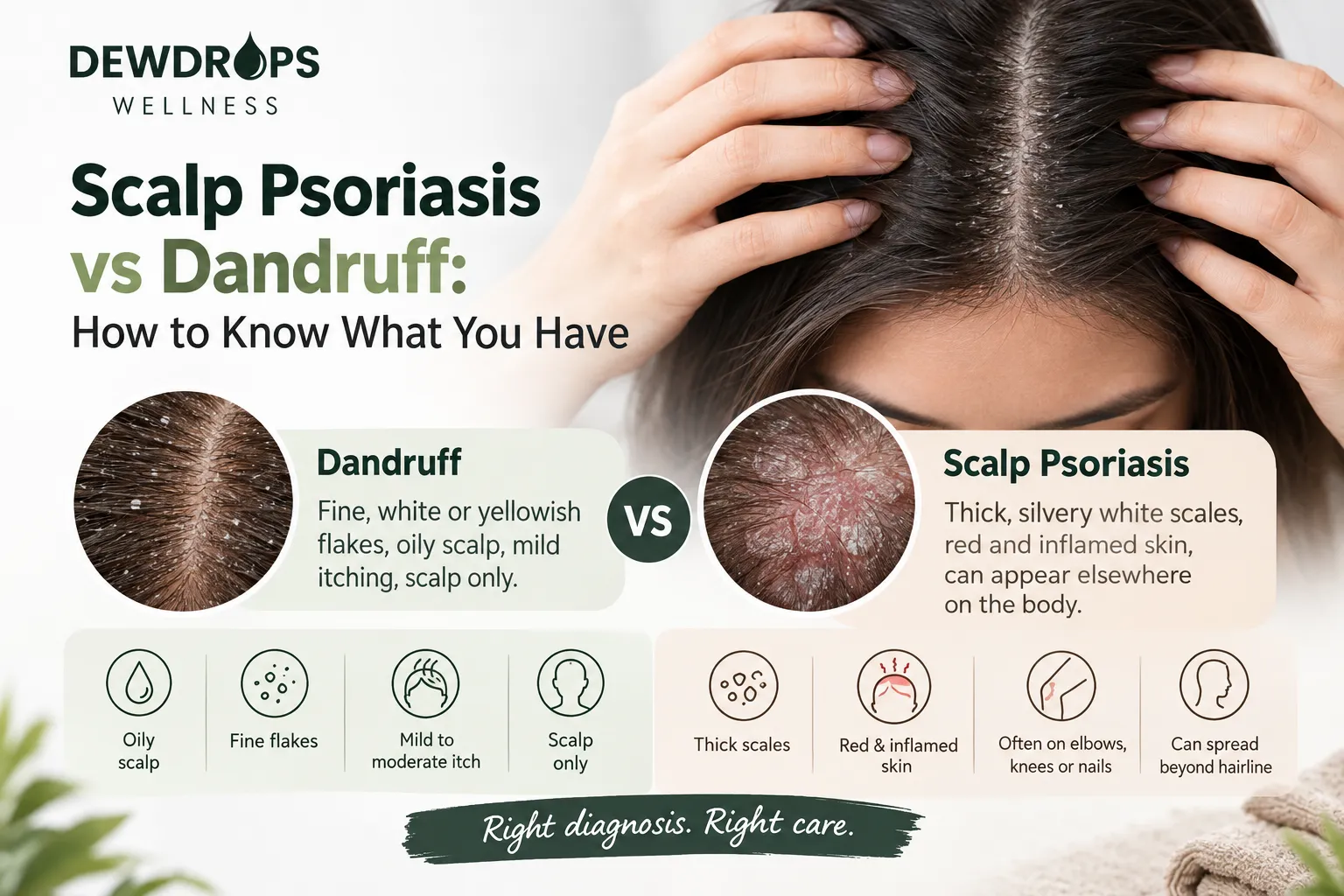 Scalp Psoriasis vs Dandruff: How to Know What You Have
