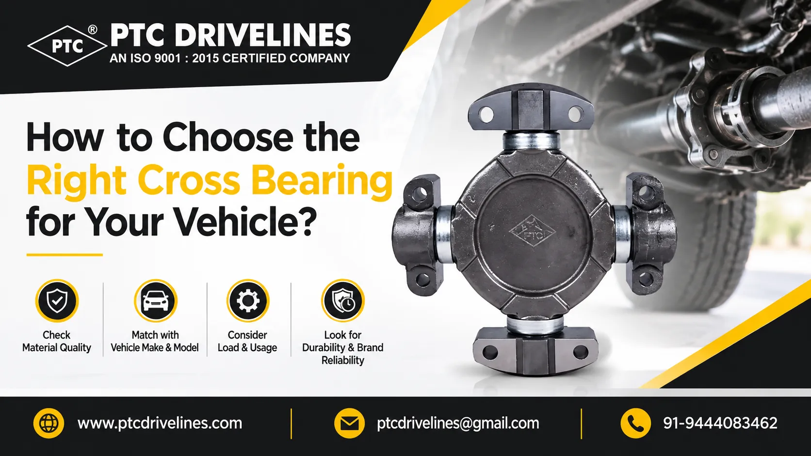 How to Choose the Right Cross Bearing for Your Vehicle?