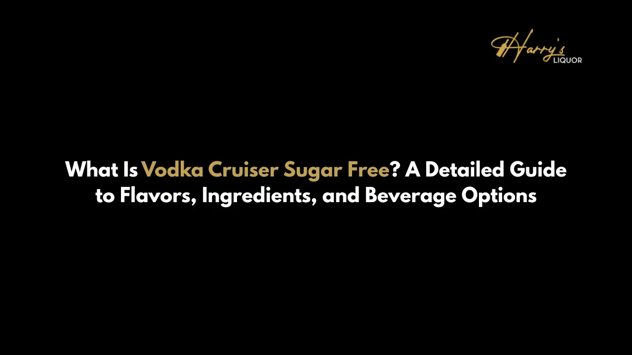What Is Vodka Cruiser Sugar Free? A Detailed Guide to Flavors, Ingredients, and Beverage Options