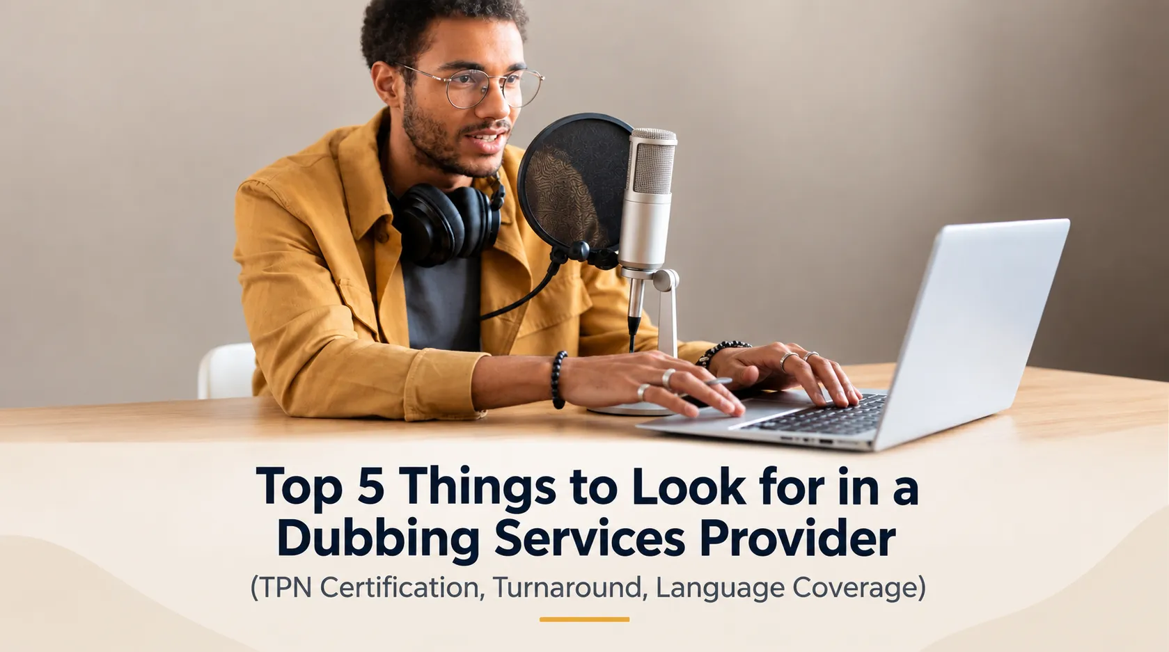 Top 5 Things to Look for in a Dubbing Services Provider (TPN Certification, Turnaround, Language Coverage)
