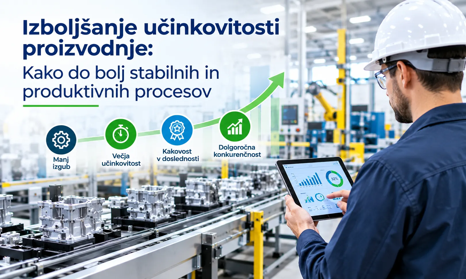 Izboljšanje učinkovitosti proizvodnje: Kako do bolj stabilnih in produktivnih procesov