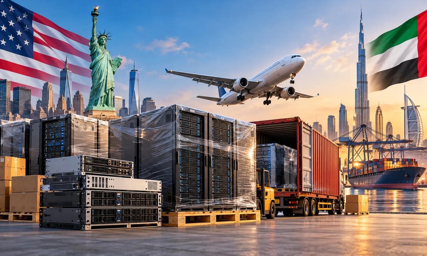 How to Import Data Center Equipment from the USA to the UAE