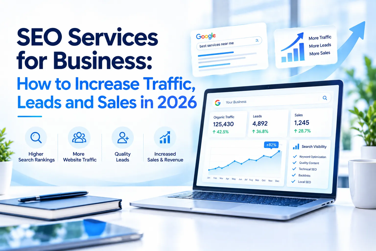SEO Services for Business: How to Increase Traffic, Leads and Sales in 2026