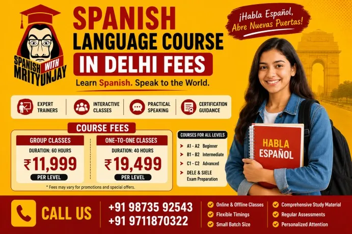 Spanish Language Course in Delhi Fees: A Complete Guide for Learners