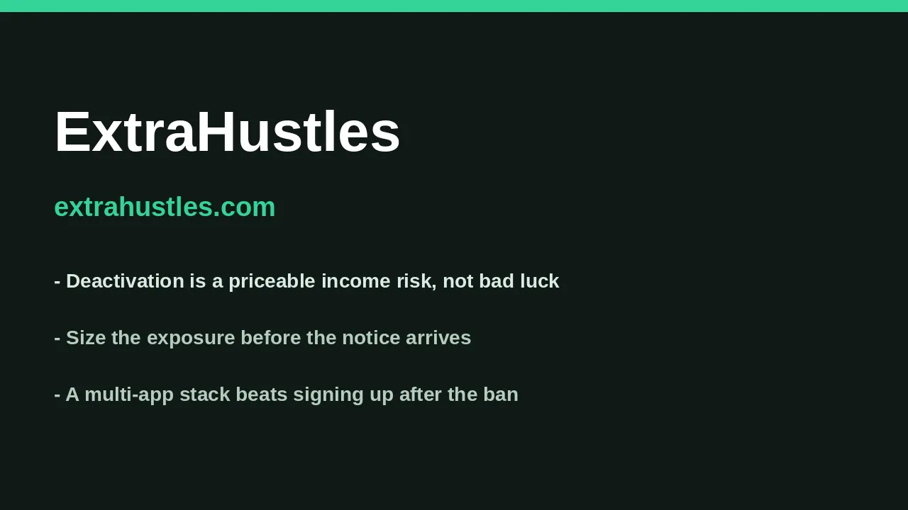 Price Your Gig App Deactivation Risk Before the Notice Lands