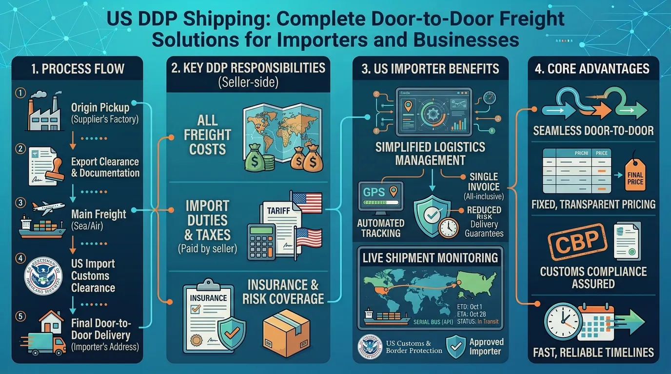 US DDP Shipping: Complete Door-to-Door Freight Solutions for Importers and Businesses