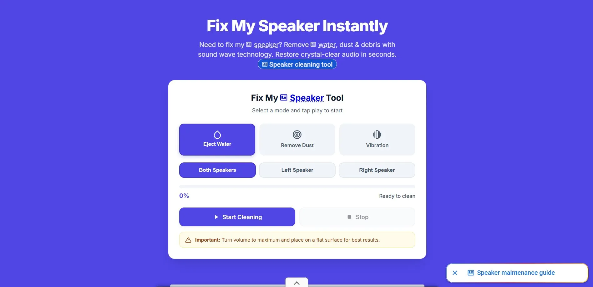 How Sound-Based Speaker Cleaning Can Help Restore Clear Audio