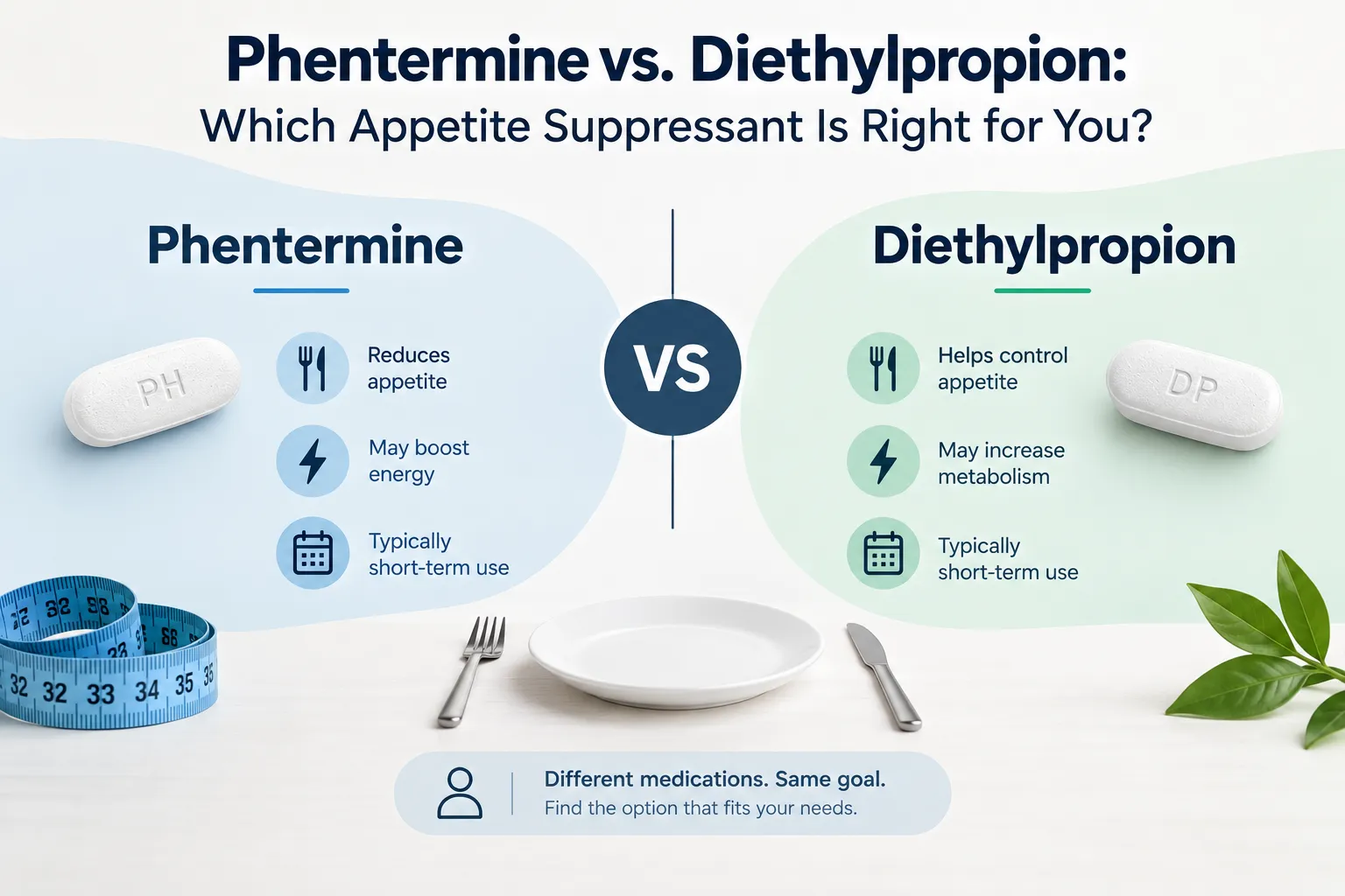 Phentermine vs. Diethylpropion: Which Appetite Suppressant Is Right for You?