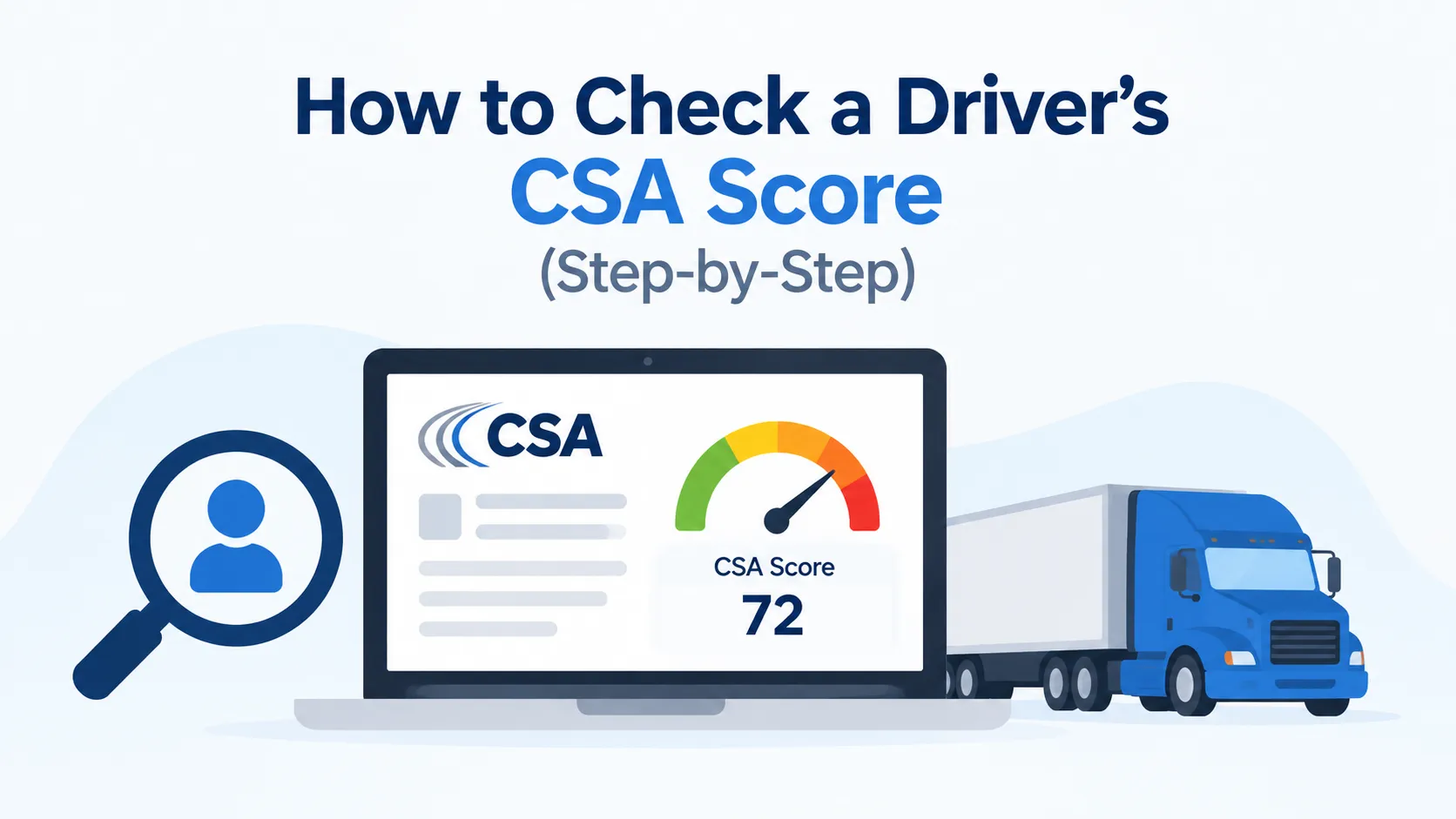 How to Check a Driver's CSA Score (Step-by-Step)
