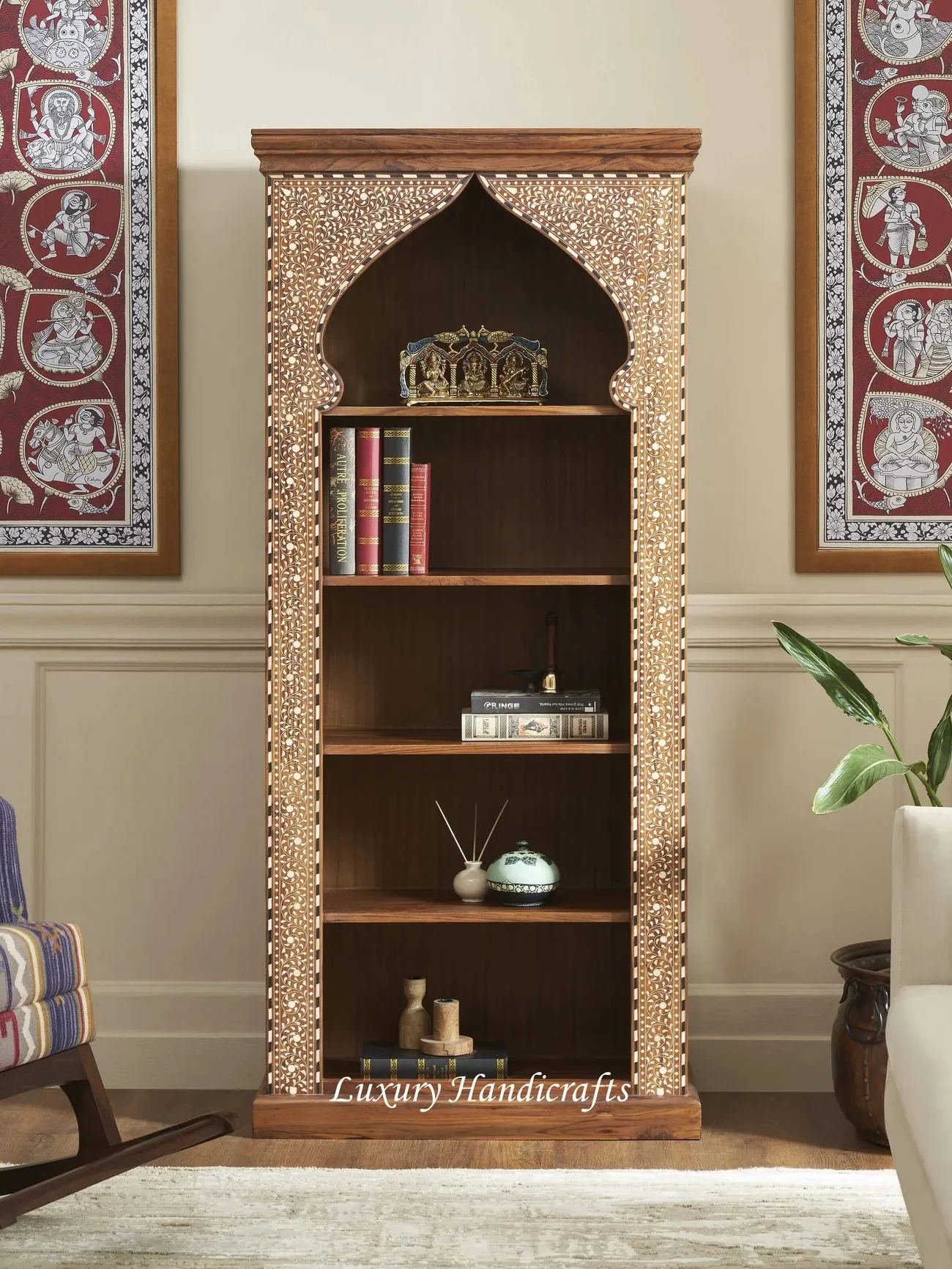 Bone Inlay Armoire: A Stylish Approach to Functional Storage