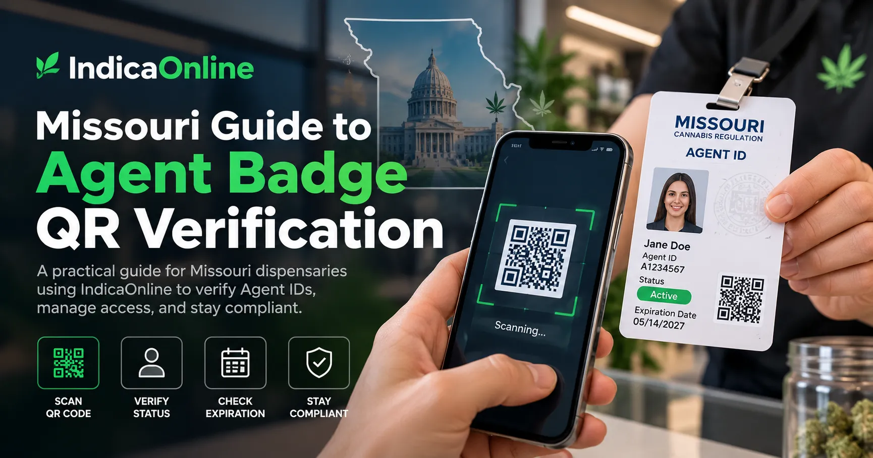 IndicaOnline Missouri Guide to Agent Badge QR Verification