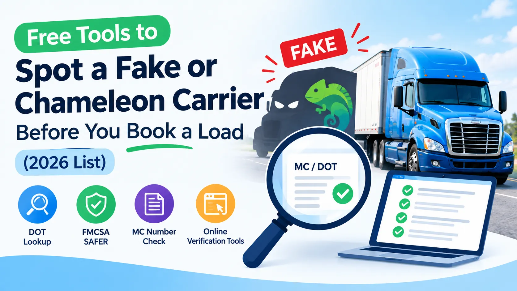 Free Tools to Spot a Fake or Chameleon Carrier Before You Book a Load (2026 List)