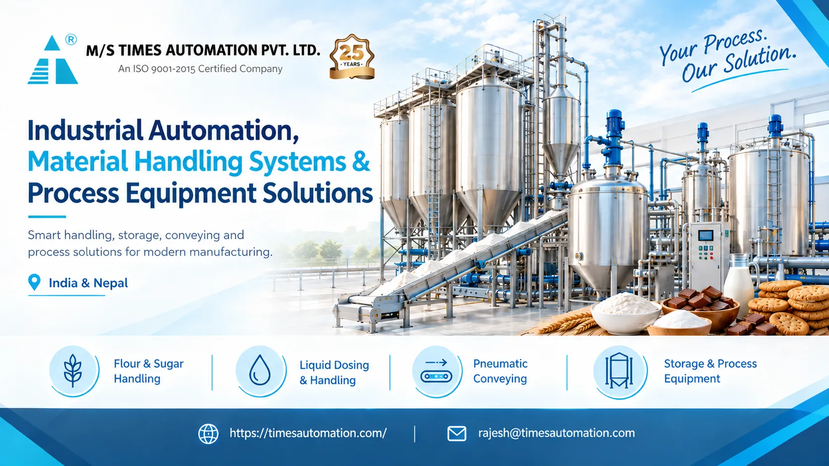 Industrial Automation, Material Handling Systems and Process Equipment Solutions | Times Automation