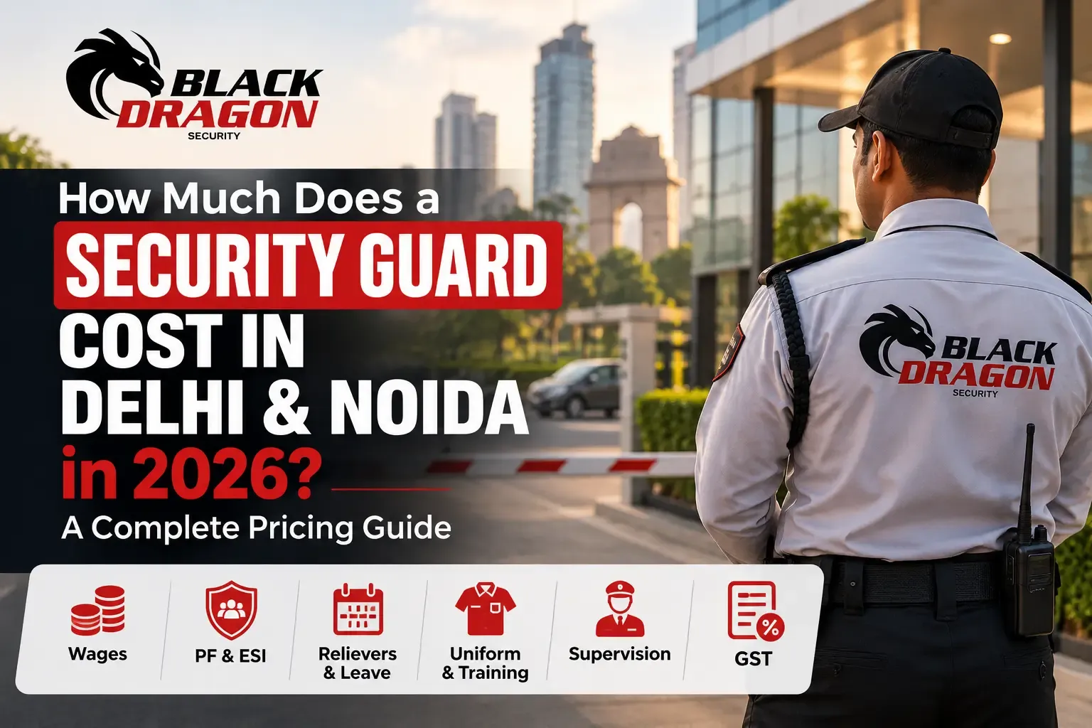 How Much Does a Security Guard Cost in Delhi & Noida in 2026? A Complete Pricing Guide
