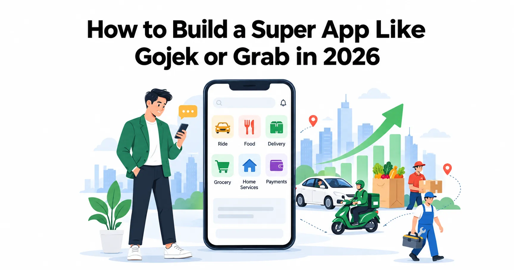 How to Build a Super App Like Gojek or Grab in 2026