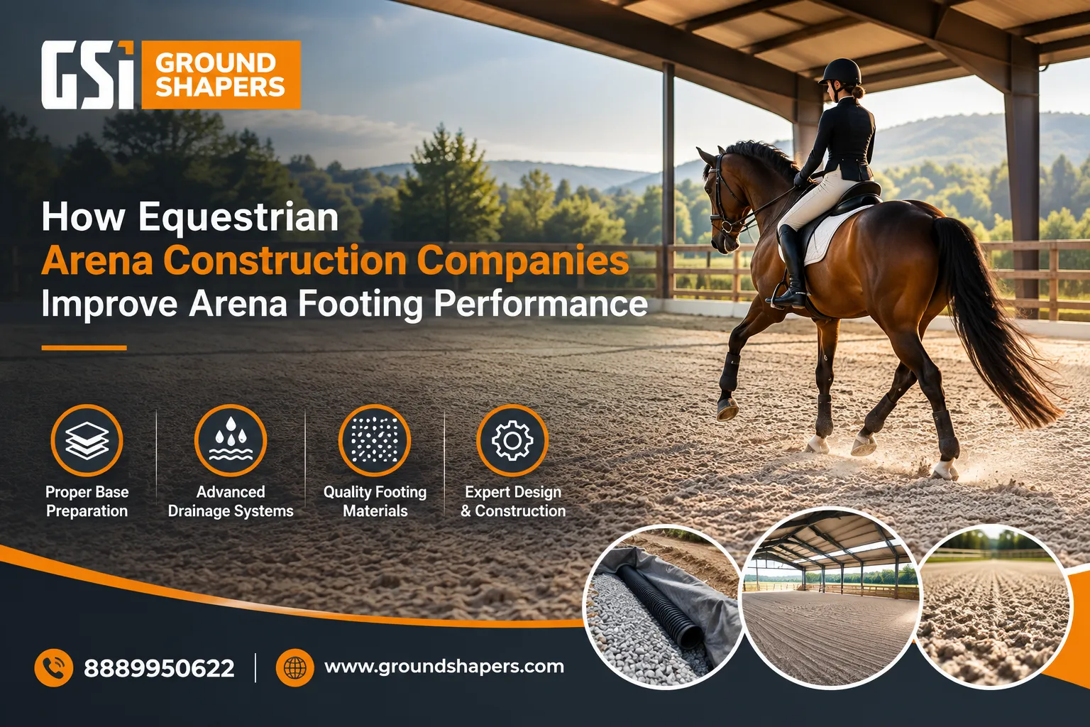 How Equestrian Arena Construction Companies Improve Arena Footing Performance