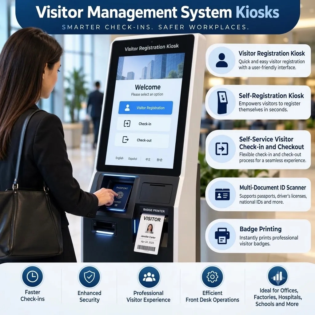 Visitor Management System Kiosks for Secure Access Across Saudi Arabia