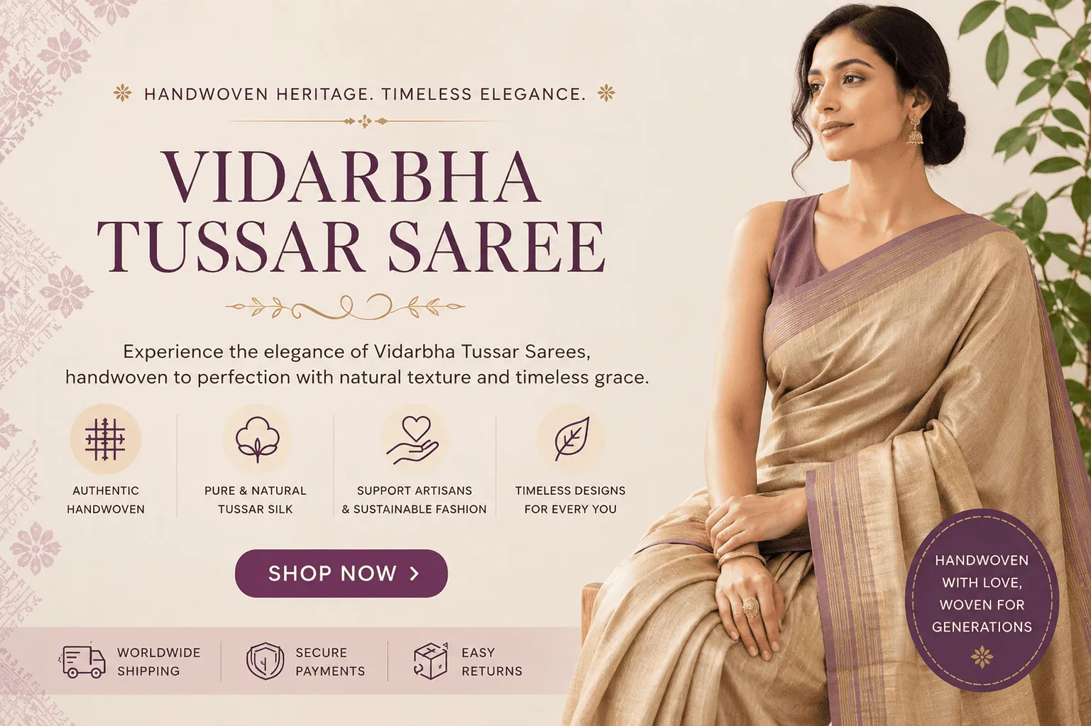 Vidarbha Silk Saree: Understanding the Texture Behind Its Rich Traditional Appeal