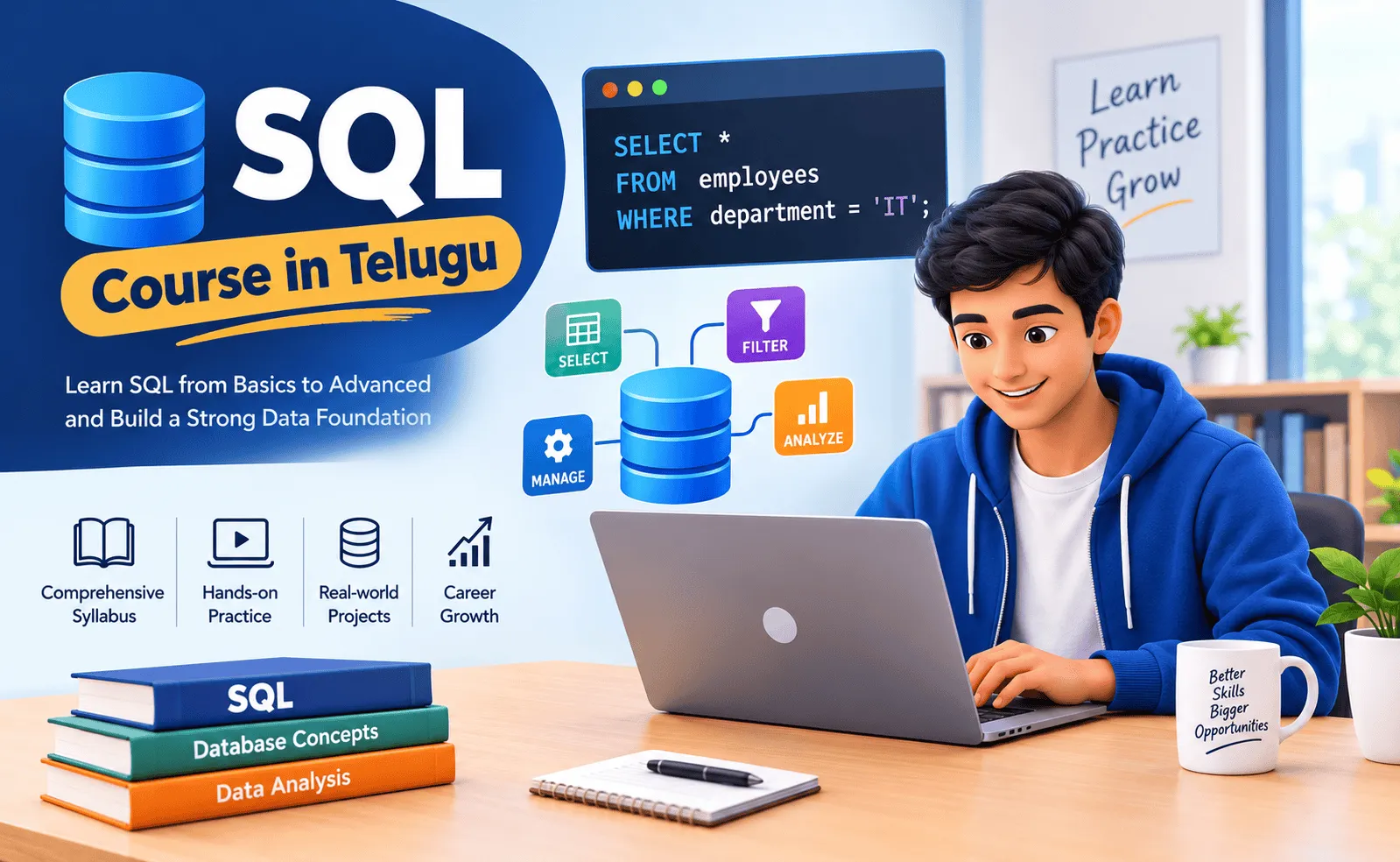 How Can You Use CASE Statements in Real-World SQL Queries? SQL Course in Telugu