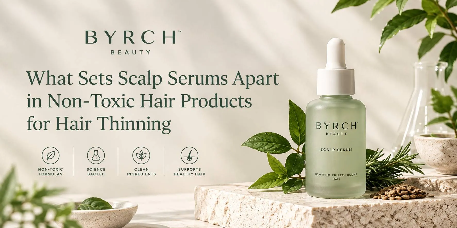 What Sets Scalp Serums Apart in Non-Toxic Hair Products for Hair Thinning