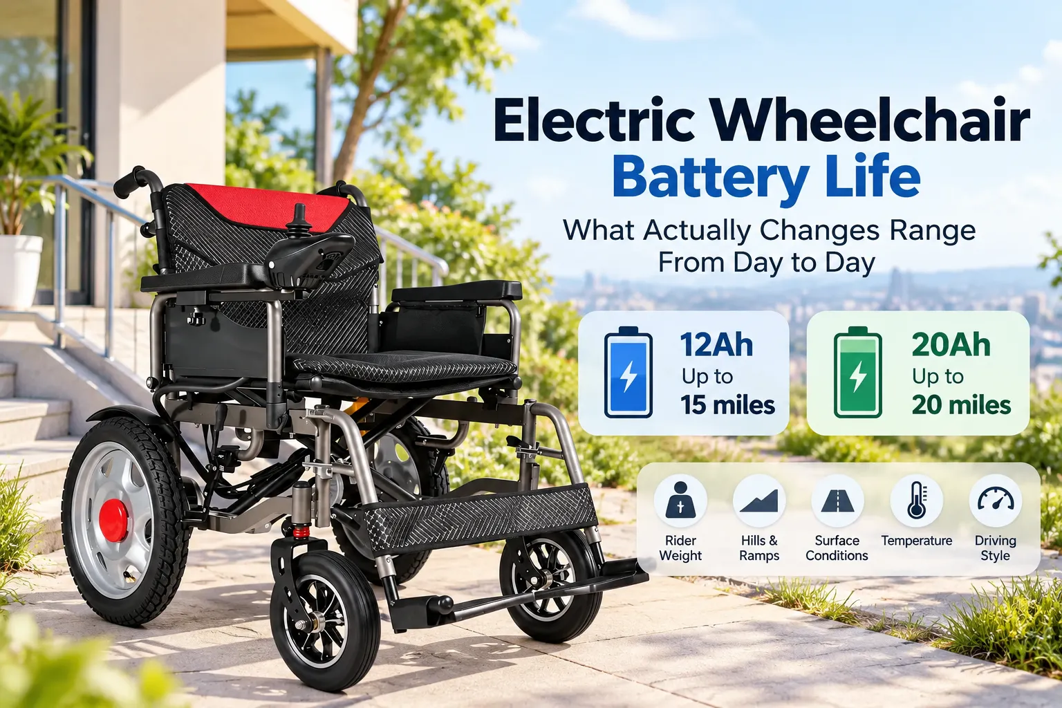 Electric Wheelchair Battery Life: What Actually Changes Range From Day to Day