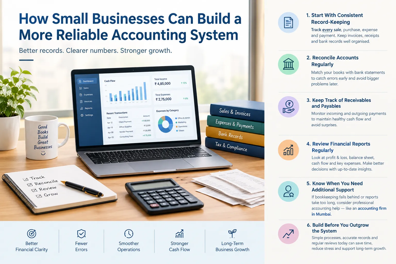 How Small Businesses Can Build a More Reliable Accounting System
