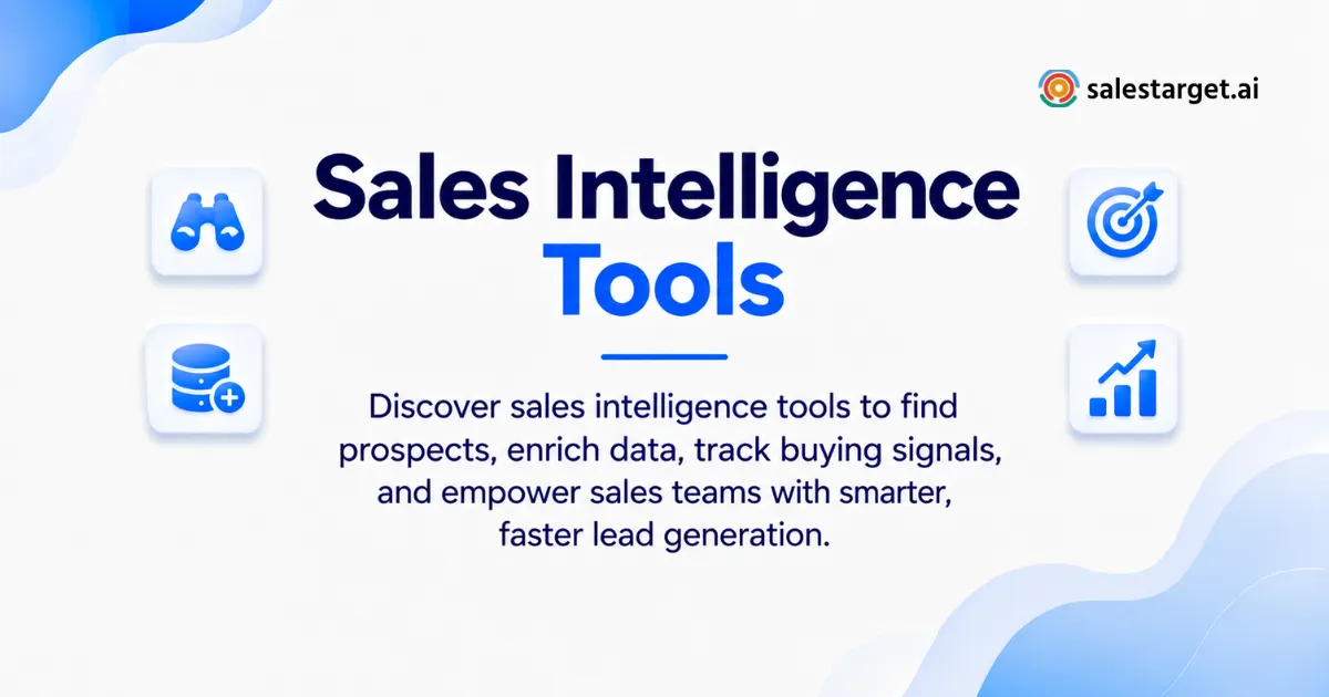 Best Sales Intelligence Tools for B2B Contact Data and Prospecting