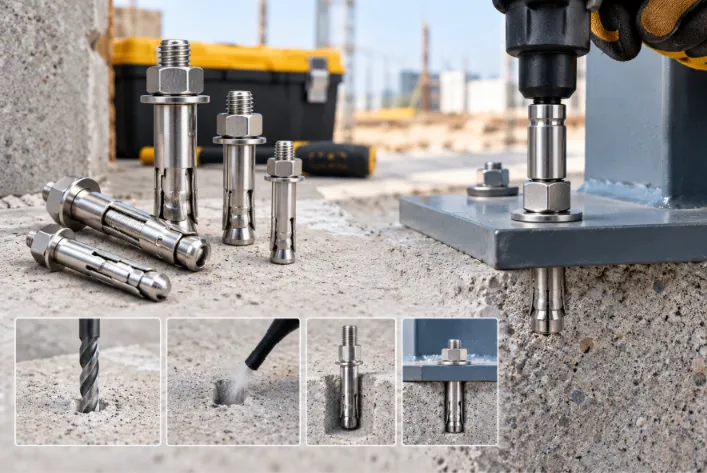Stainless Steel Wedge Anchors: Selection, Installation & Concrete Fixing
