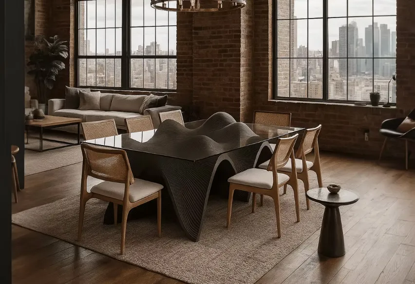 Lotus Dining Table: Combining Sculptural Woodwork and Everyday Use