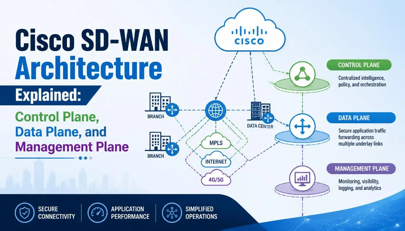 How Cisco SD-WAN Works: Architecture, Components & Data Flow Explained