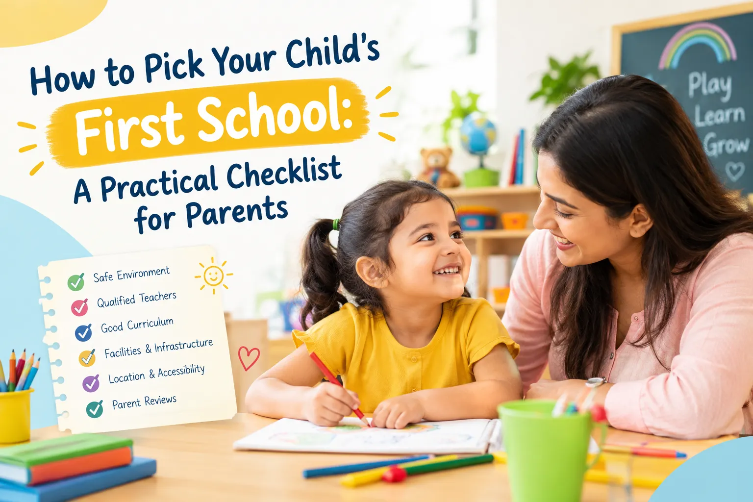 How to Pick Your Child's First School: A Practical Checklist for Parents