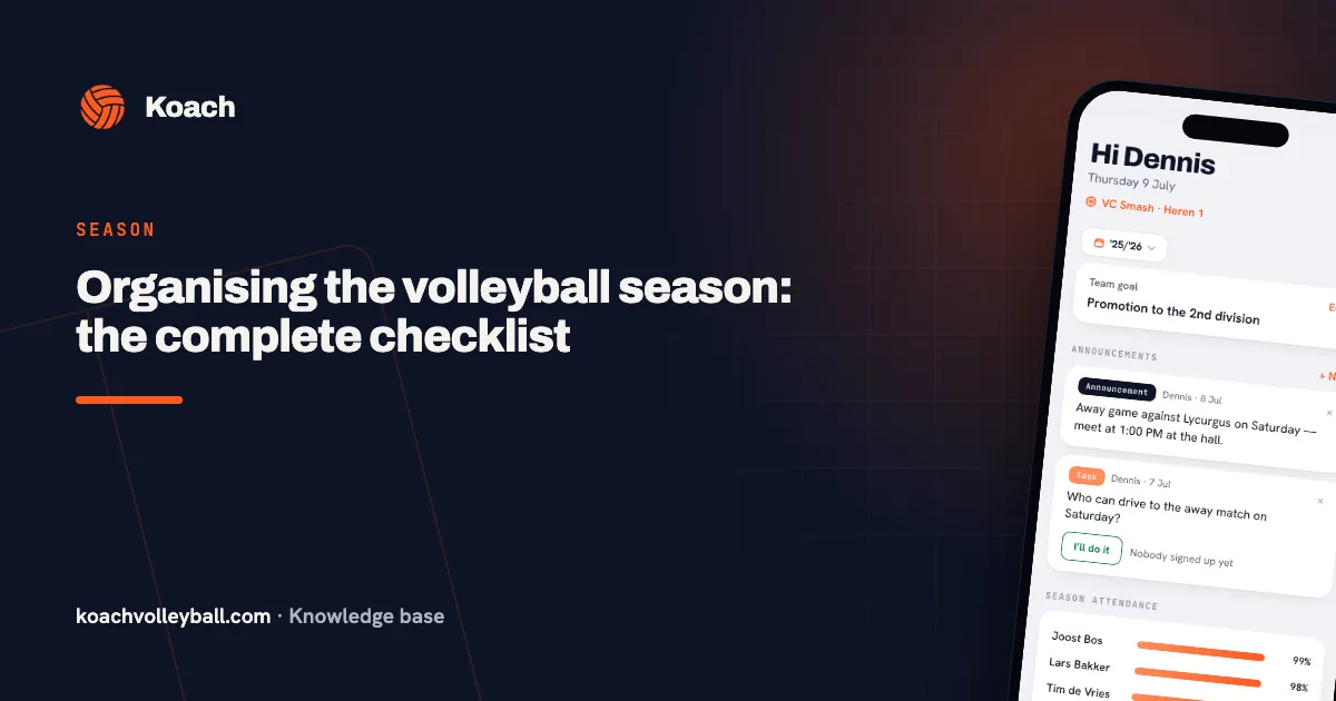 Volleyball Stats App Guide: Which Stats to Track and How Koach Records Them Live