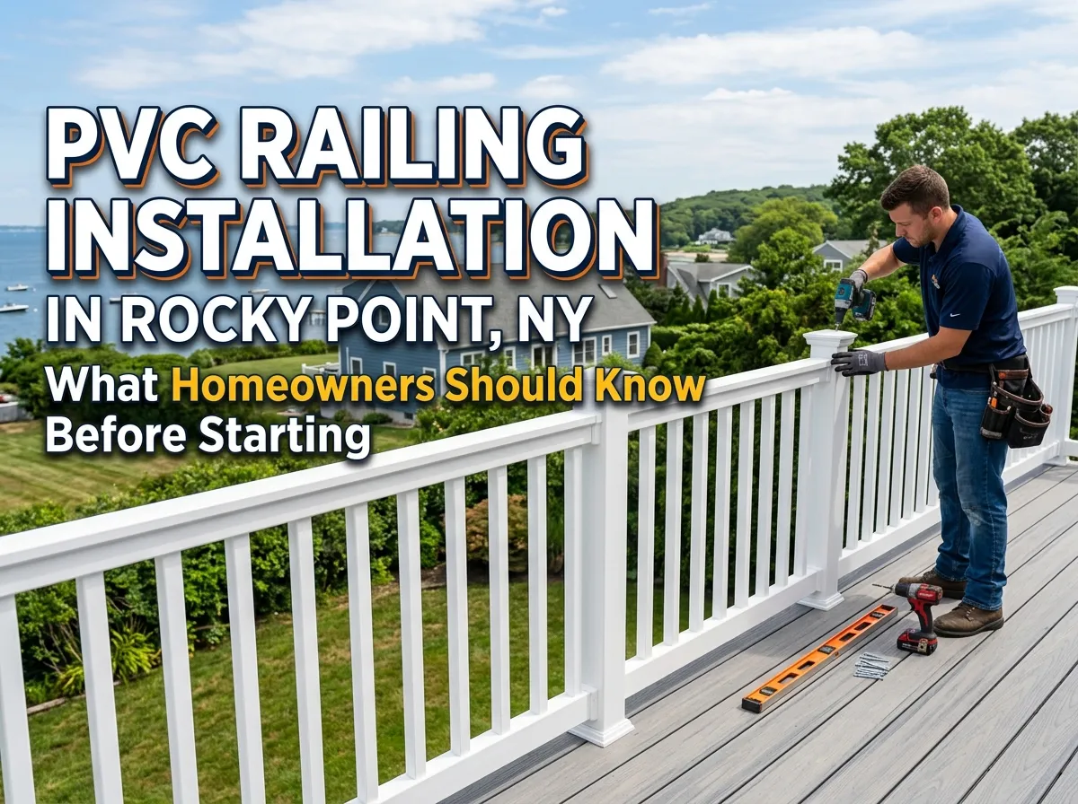 PVC Railing Installation in Rocky Point, NY: What Homeowners Should Know Before Starting