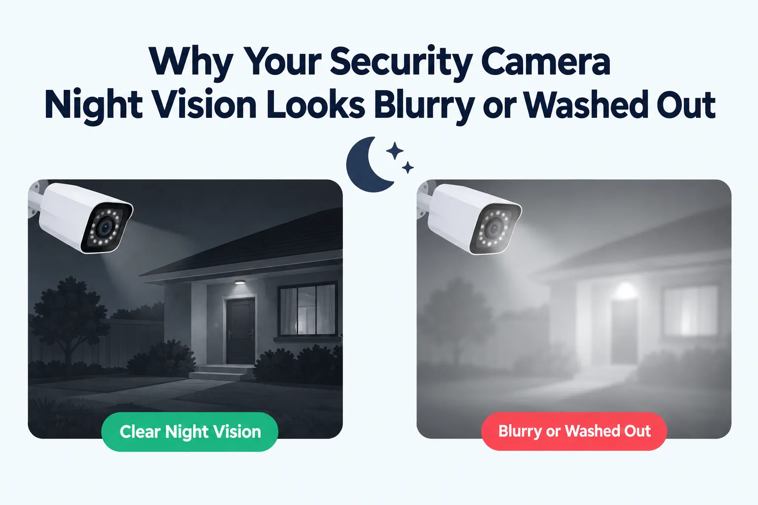 Why Your Security Camera Night Vision Looks Blurry or Washed Out