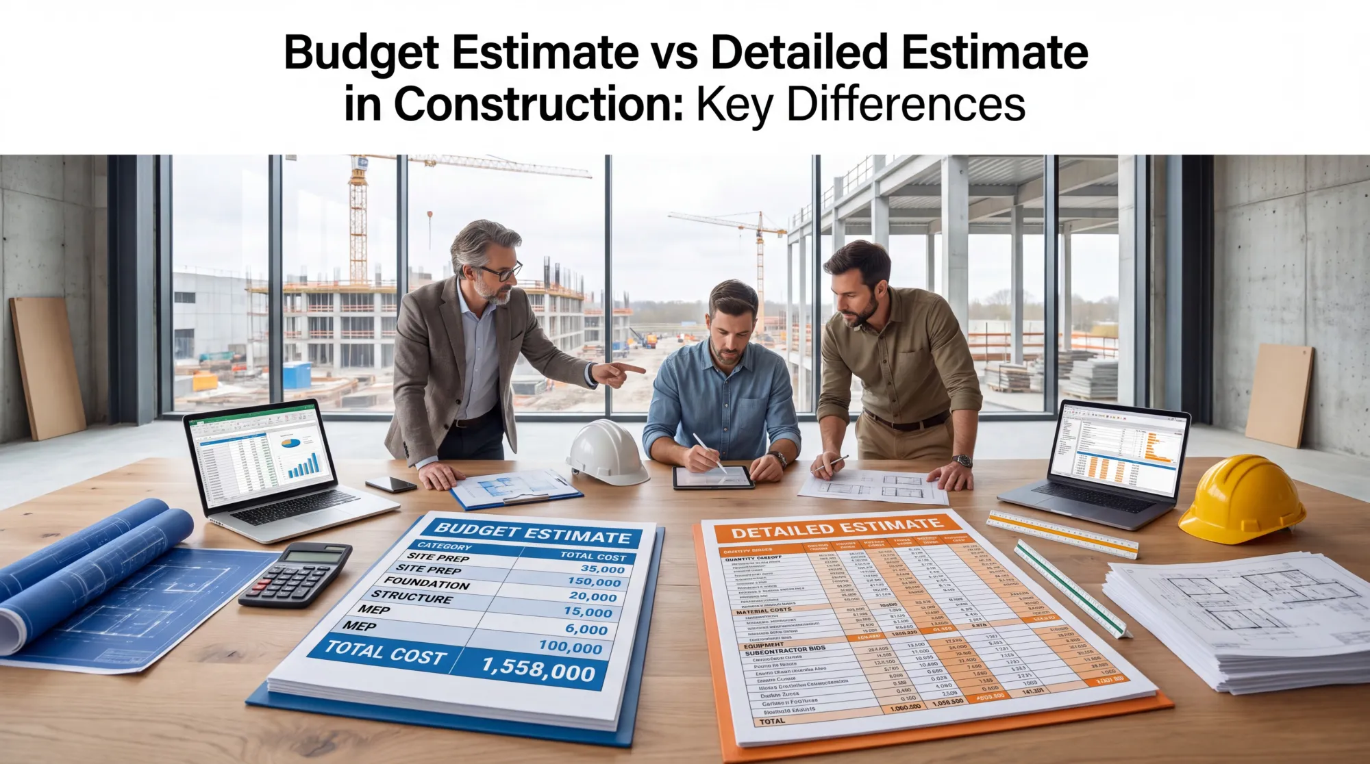 Budget Estimate vs Detailed Estimate in Construction