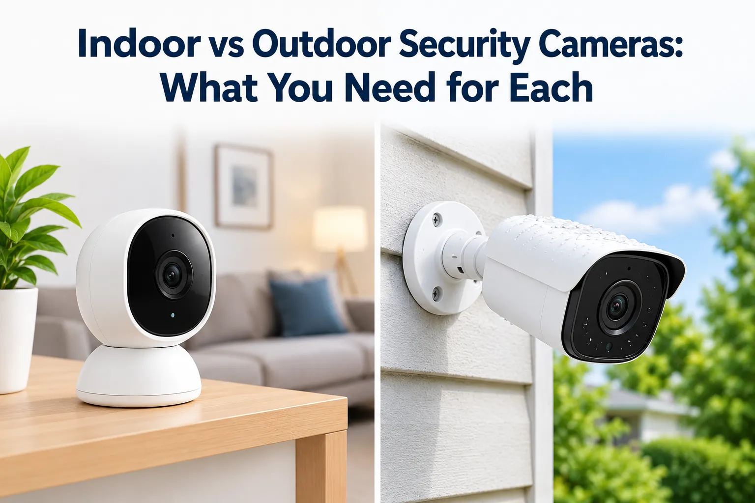 Indoor vs Outdoor Security Cameras: What You Need for Each
