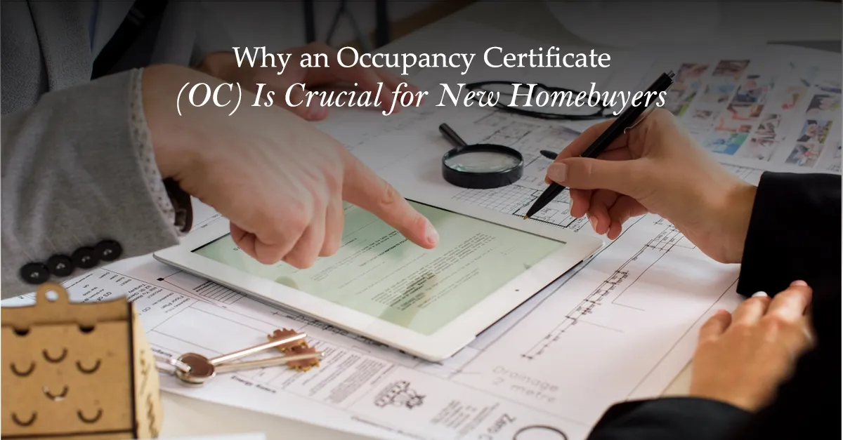 Homebuyer checking an Occupancy Certificate before taking possession