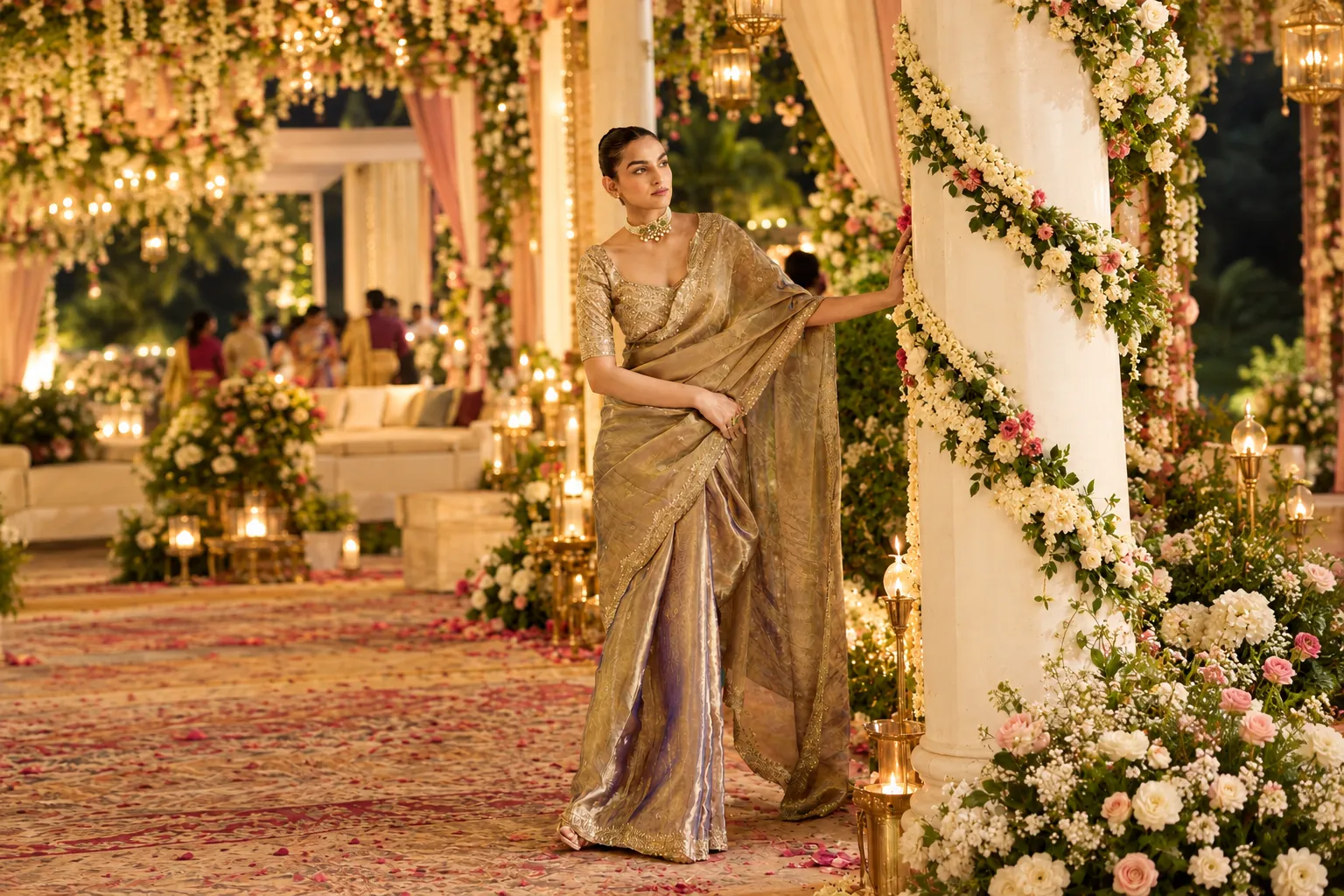 How to Choose the Right Base Fabric for Embroidered Sarees for Wedding