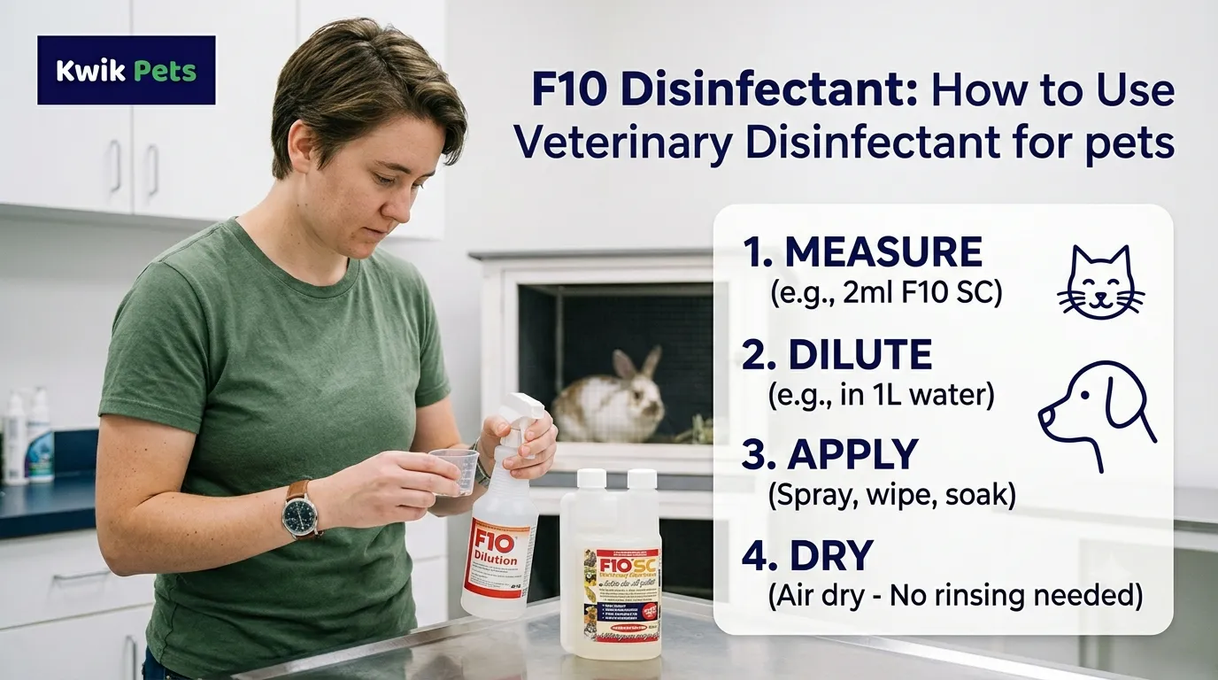 F10 Reptile Disinfectant: How to Use Veterinary Disinfectant for Reptile Habitats