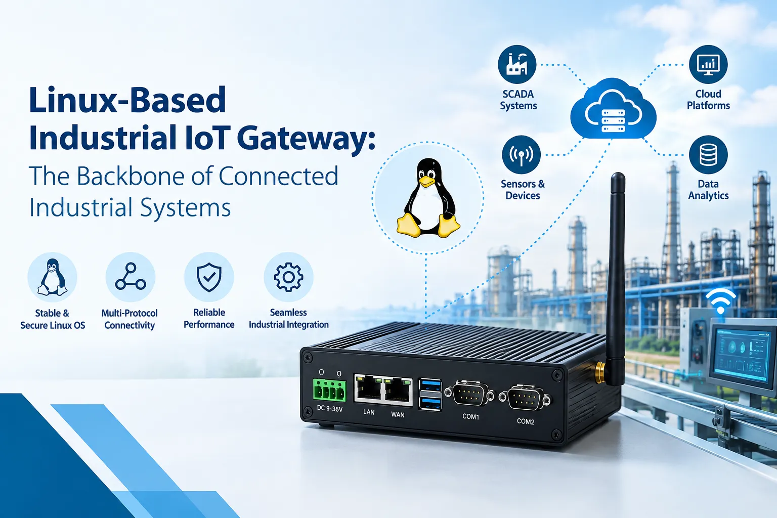 Linux-Based Industrial IoT Gateway: The Backbone of Connected Industrial Systems