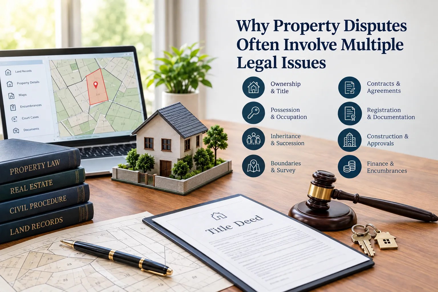 Why Property Disputes Often Involve Multiple Legal Issues