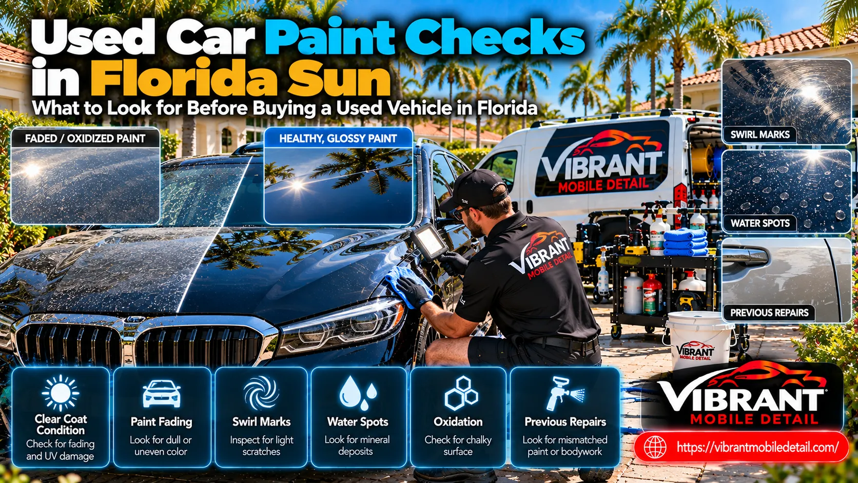 Used Car Paint Checks in Florida Sun