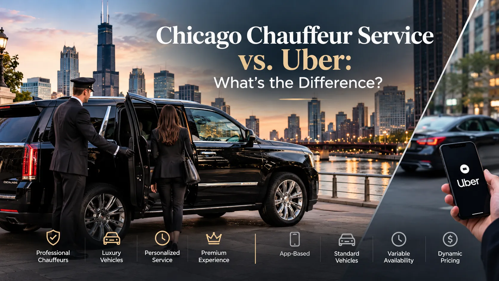 Chicago Chauffeur Service vs. Uber: What’s the Difference?